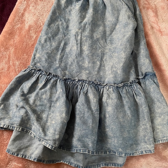 Mini Chambray Skirt Torrid Size 1 - Picture 7 of 7